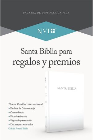 Nvi Biblia Para Regalos Y Premios, Blanco Imitación Piel_1
