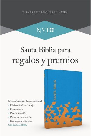 Nvi Biblia Para Regalos Y Premios, Azul Océano / Papaya Sími_0