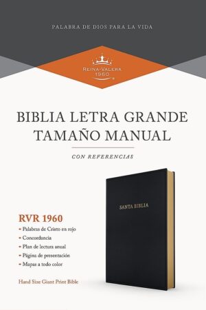 Rvr 1960 Biblia Letra Súper Gigante, Negro Imitación Piel_0