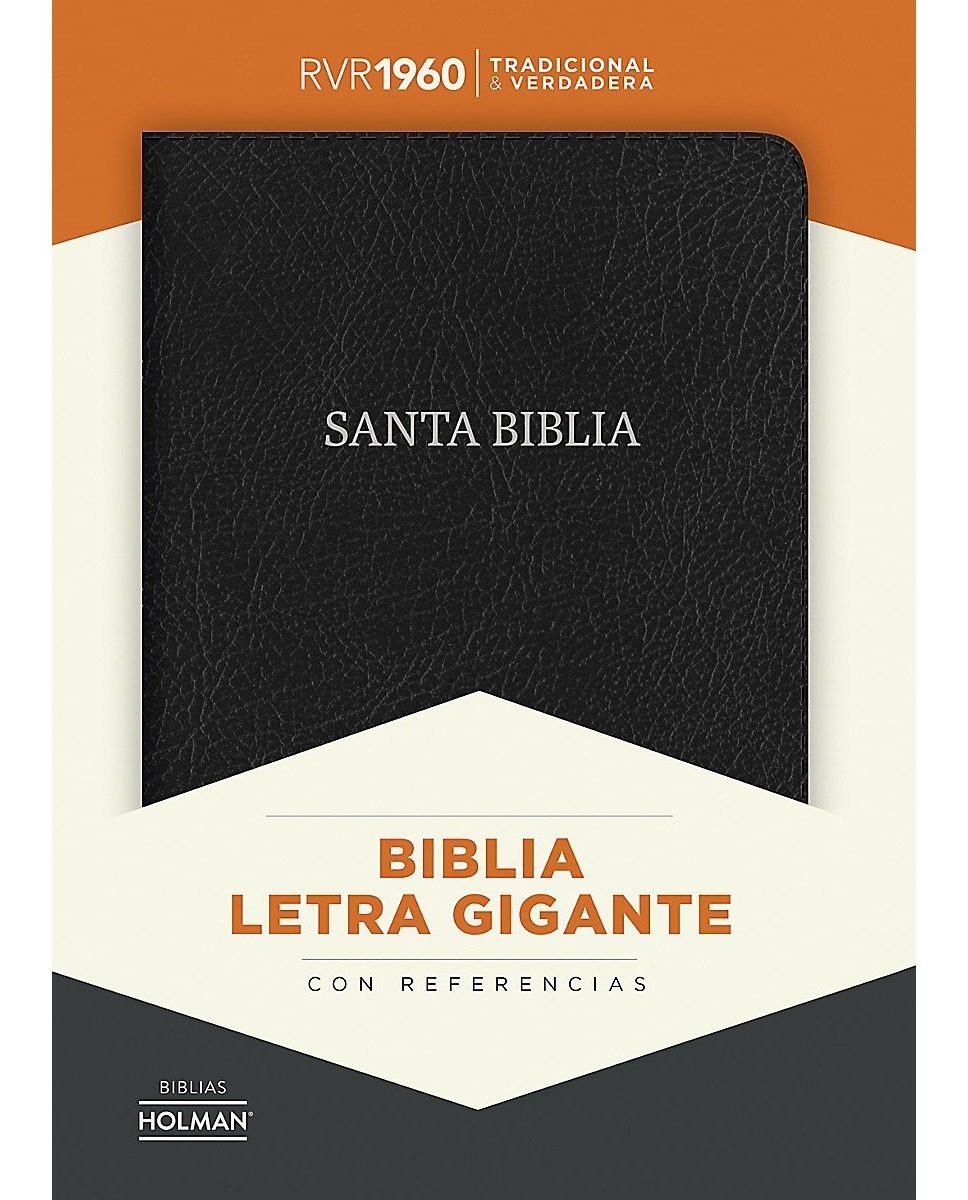 Rvr 1960 Biblia Letra Gigante Negro, Piel Fabricada - Editorial Biblica ...