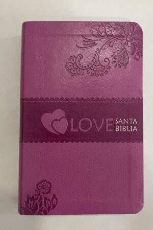Biblia Rvr1960 Simi Piel Lila Compacta Letra Grande _0