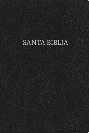 Rvr 1960 Biblia Letra Gigante Negro, Piel Fabricada Con Índ_0