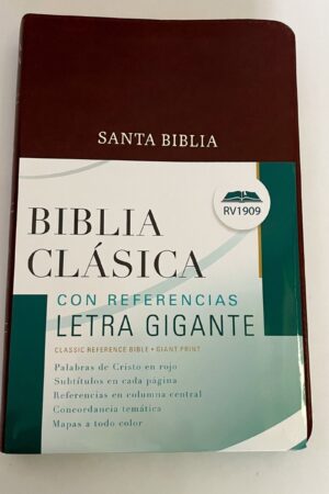 Biblia Rv1909 Clasica Imitacion Piel Cafe Con Indice_1