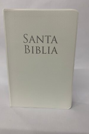 Biblia RVR 1960 Tamaño Manual Letra Grande blanco vinil_0