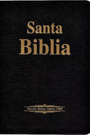 Biblia 1909 Imitacion Negro Letra Grande con Indice_0